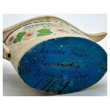 Vintage Wooden Hand Painted Swedish Tine Box