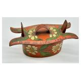 Antique Hand Painted Swedish Tine Box