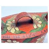 Antique Hand Painted Swedish Tine Box