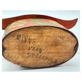 Antique Hand Painted Swedish Tine Box