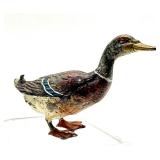 Antique Austria Cold Painted Bronze Duck Figurine