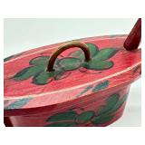 Vintage Hand Painted Small Swedish Tine Box