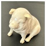 Vintage Belleek Pig Figurine