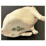 Vintage Belleek Pig Figurine