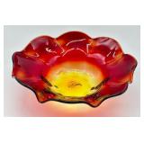 Antique Pairpoint Amberina Dish