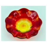 Antique Pairpoint Amberina Dish