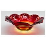 Antique Pairpoint Amberina Dish