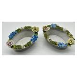 Pair of Antique Elfinware Salt Cellars