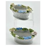 Pair of Antique Elfinware Salt Cellars