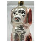 Vintage West German Dog Figurine Christmas Ornament