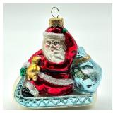 Vintage Polish Santa Figurine Christmas Ornament