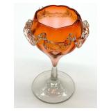 Antique English Hand Blown Glass Goblet
