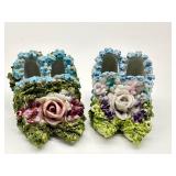 Pair of Miniature Elfinware Shoe Figurines