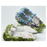 Pair of Miniature Elfinware Shoe Figurines