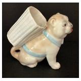 Antique German Dog Figurine Toothpick Holder