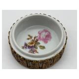 Antique German Elfinware Porcelain Trinket Box