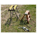 Folding Workmate, Gas Nozzle, Step Ladder & Tire Wrench