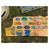 Mixed Automobile Lot - Metal License Plate Year Tags
