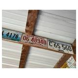 Large Variety of Vintage License Plates - 43 Different
