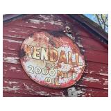 Kendall the 2000 Mile Oil Oval Sign