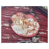 Kendall the 2000 Mile Oil Oval Sign