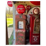 Martin & Schwartz Model 80 Gas Pump with Flying A Ethyl Gasoline Reproduction Topper