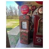 Martin & Schwartz Model 80 Gas Pump with Flying A Ethyl Gasoline Reproduction Topper