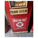 Wood Gas Pump Display Cabinet
