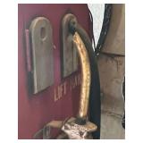 Wood Gas Pump Display Cabinet