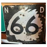 ND 66 Decommissioned Road Sign