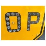 Early Stop Sign with Glass Marbles