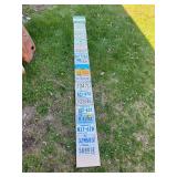 Board Full of Motorcycle License Plates Starting with ND 1967