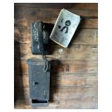 Vintage Stromberg Carlson Wall Telephone & Wood Cabinet