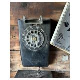 Vintage Stromberg Carlson Wall Telephone & Wood Cabinet
