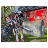 Unique Mailbox Lawn Art