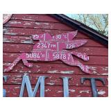 Pair of Pegasus Horses Made from License Plates