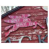 Pair of Pegasus Horses Made from License Plates