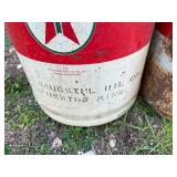 Texaco 5 Gallon Oil Cans