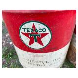 Texaco 5 Gallon Oil Cans