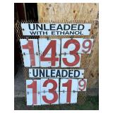 Fuel Price Flip Sign