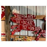 Pair of Pegasus Horses Artwork from License Plates