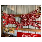 Pair of Pegasus Horses Artwork from License Plates