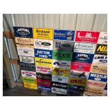Board Full of Advertising License Plates