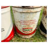 5 Gallon Texaco Oil Cans