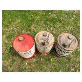 5 Gallon Texaco Oil Cans