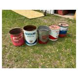 5 Gallon Oil Cans
