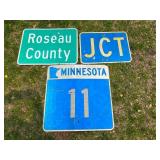 Decommissioned Road Signs