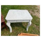 Tables, Side Stand & 4 Wood Chairs