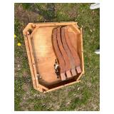 Tables, Side Stand & 4 Wood Chairs