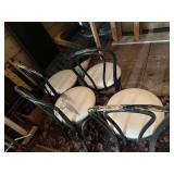 Tables, Side Stand & 4 Wood Chairs